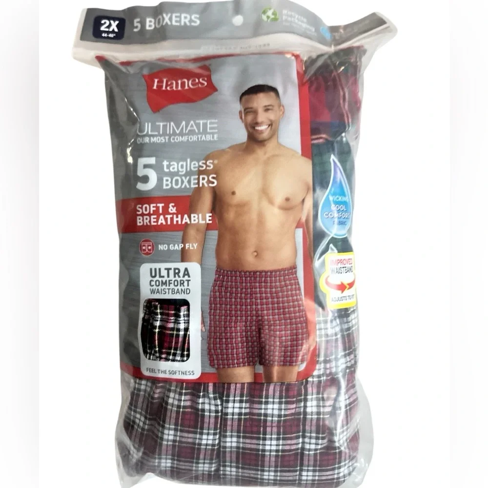 Hanes men’s tagless